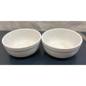 Williams Sonoma Pantry Essentials Soup Cereal Bowls 6” Oven Porcelain Set/ 2